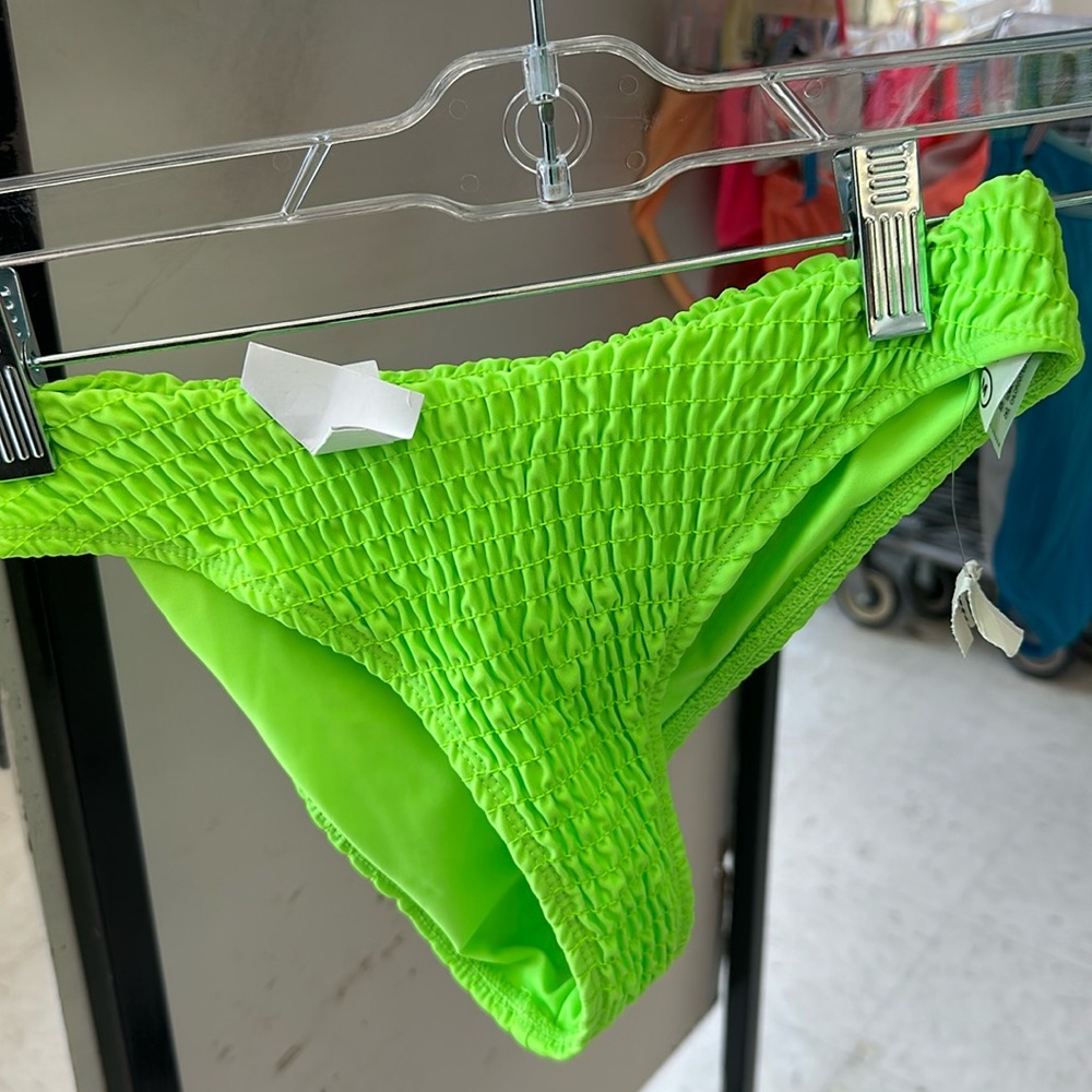 NWT - MOSMANN Australia Havana Neon Green Textured Bikini Bottom